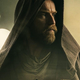 A shadowy portrait of Obi-Wan Kenobi.